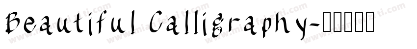Beautiful Calligraphy字体转换